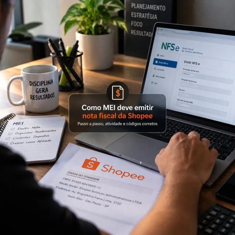 como mei deve emitir nf para a shopee central afiliado